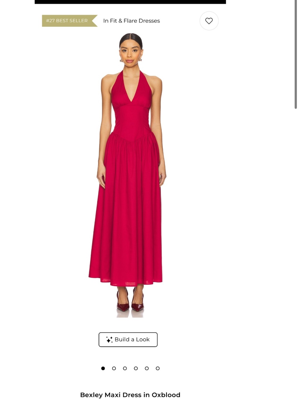 Bexley Maxi Dress in Oxblood - Women's Halter Maxi